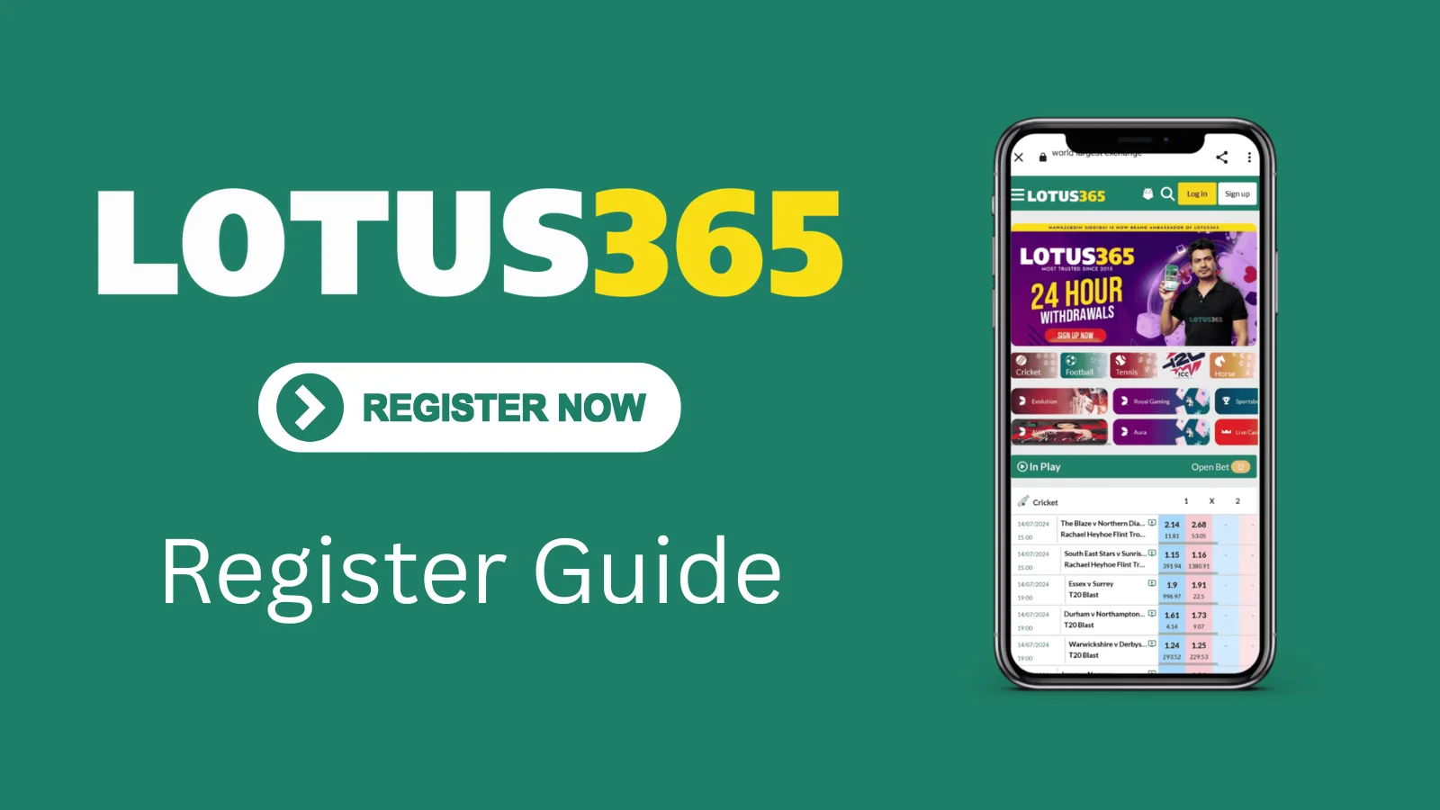 Lotus365 Register - Create Account in 2 Minutes